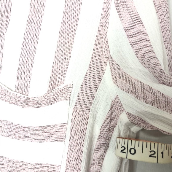 MIX | 41 Hawthorn Top Button Up Stripe Blouse Shirt Large - Picture 4 of 8